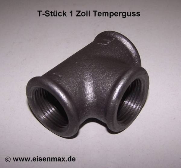 5 Stück 3 Wege Rohrverschraubung, Temperguss Rohrwinkel Fittings 90 Grad Seitenauslass