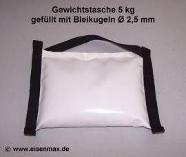 205 Gewichtstasche 5 kg mit Bleikugeln � 2,5 mm gef�llt - Bild vergr��ern 