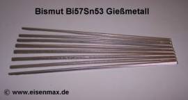 034 Giemetall Bi57Sn43 Dreikantstange - Bild vergrern 