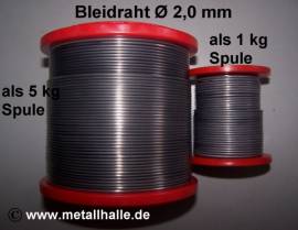 502 Bleidraht  2,0 mm auf 5 kg Spule - Bild vergrern 