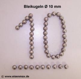 100 Bleikugeln � 10 mm - Bild vergr��ern 