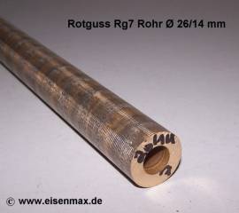 261 Rotguss Rg7 Rohr f�r Lagerbuchsen � 26/14-100 mm - Bild vergr��ern 