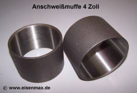 034 Stahlmuffe 4 Zoll schwarz - Bild vergr��ern 