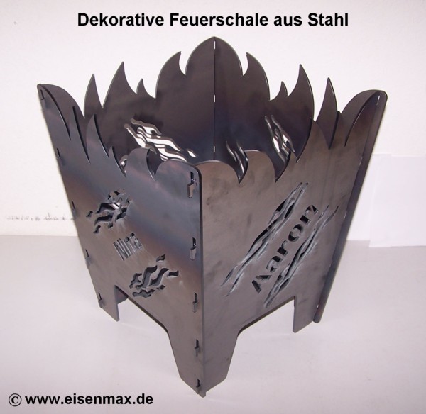 Druckansicht 001 Feuerkorb Stahl Eckig Fur Garten