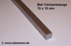 045 Bleiprofil Vierkant 15 x 15 - 100 mm - Bild vergr��ern 