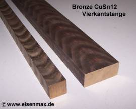 522 Bronze CuSn12 Vierkantstange 52 x 52 - 100 mm  - Bild vergr��ern 