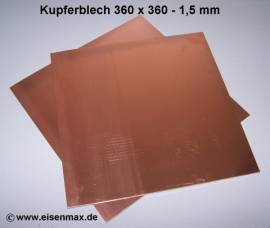 l36 Kupferblech ca. 1,00 x 200 - 360 mm - Bild vergr��ern 