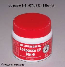 355 Lotpaste 250 g S-Sn97Ag3 f�r Silberlot - Bild vergr��ern 