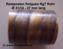 104 Restposten Rotguss Rg7 Rohr � 31/14 mm - Bild vergr��ern 