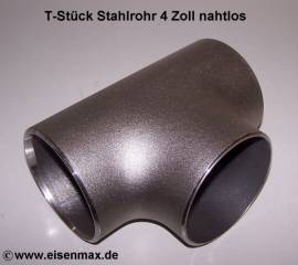 034 T-St�ck Stahlrohr 4 Zoll nahtlos - Bild vergr��ern 