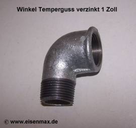 223 Winkel 90� 1'' egal I/A Temperguss verzinkt - Bild vergr��ern 