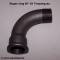 023 Bogen lang 90� 1 Zoll I/A Temperguss schwarz 